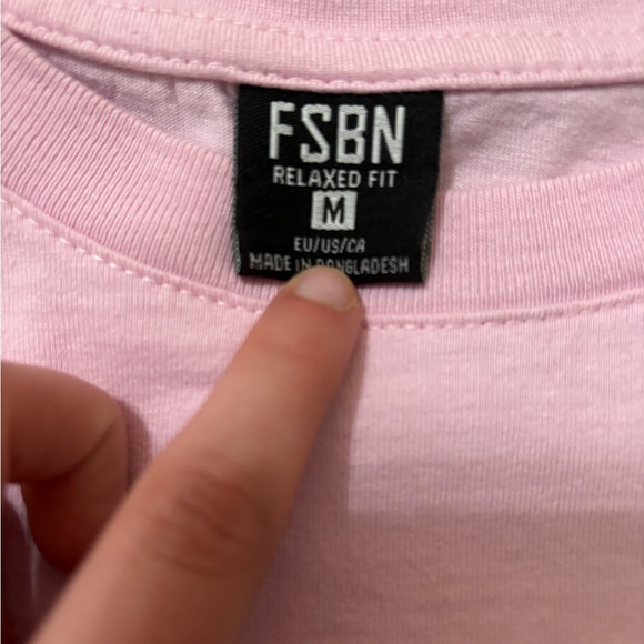 Pink Los Angelos Graphic Tee Relaxed Fit Size Medium - Picture 3 of 5